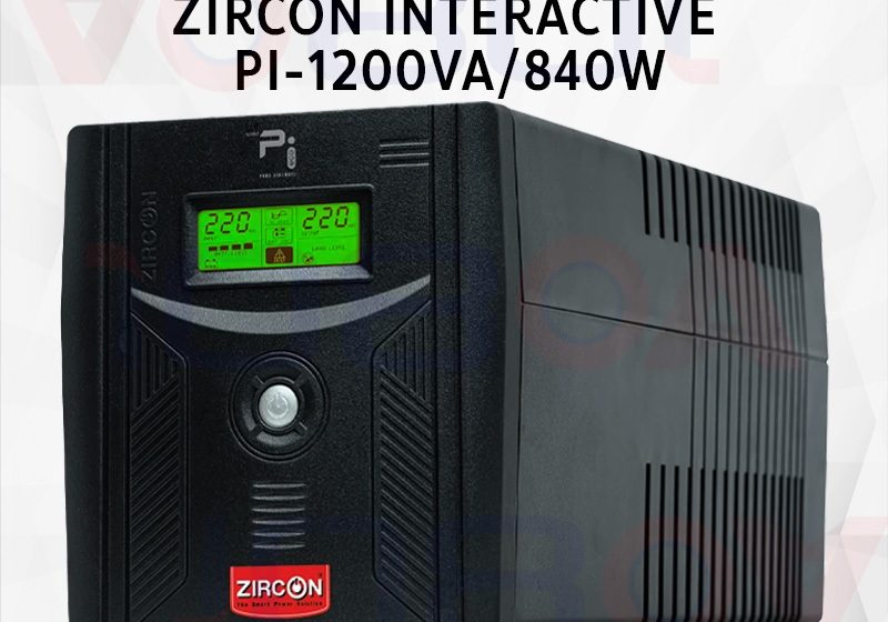 ภาพสินค้า ZIRCON Pi Pro / UNITEC HYPER Max 1200VA/840W Pure Sine Wave เครื่องสำรองไฟ Tower UPS RGB ECO ร้าน 108OA Online Shop