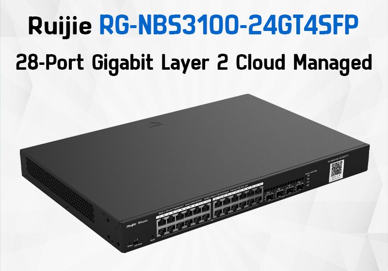 ภาพสินค้า RG-NBS3100-24GT4SFP-V2 Ruijie Reyee 28-Port Gigabit Layer 2 Cloud Managed Switch ประกันศูนย์ไทย ร้าน 108OA Online Shop