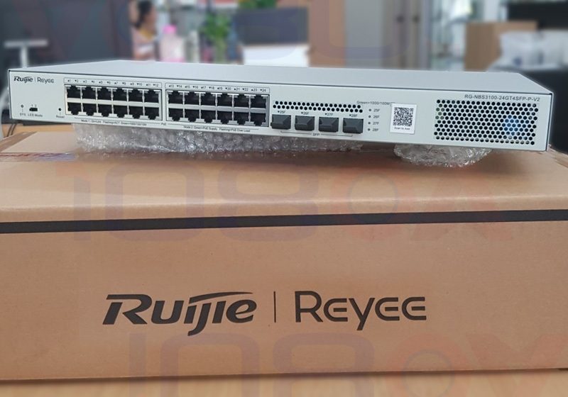 ภาพสินค้า RG-NBS3100-24GT4SFP-P -V2 Ruijie Reyee L2 Cloud Manage POE+ 370W Switch Gigabit SFP ประกันศูนย์ไทย ร้าน 108OA Online Shop