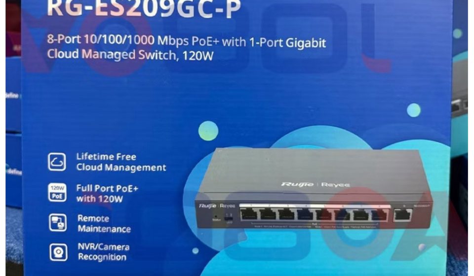 ภาพสินค้า Ruijie Reyee RG-ES209GC-P 9-Port 120W Gigabit Cloud Managed PoE Switch รับประกัน 3 ปี ร้าน 108OA Online Shop