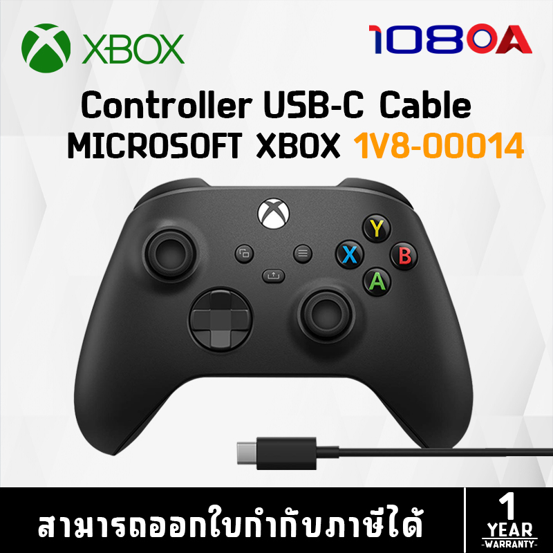 รีวิว Microsoft XBOX 1V8-00014 Controller + USB-C Cable / Black (อุปกรณ์ควบคุมสำหรับเล่นเกม) CONTROLLER