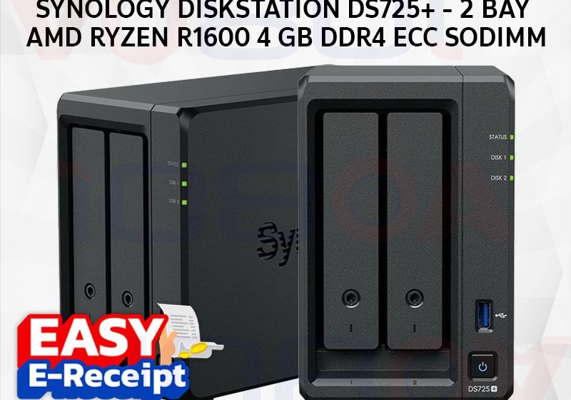 ภาพสินค้า Synology DS725+ / DS725neo+ NAS DiskStation 2-bay Dual-Core 3.1boost GHz ประกันศูนย์ 3 ปี แทน DS723+ ร้าน 108OA Online Shop