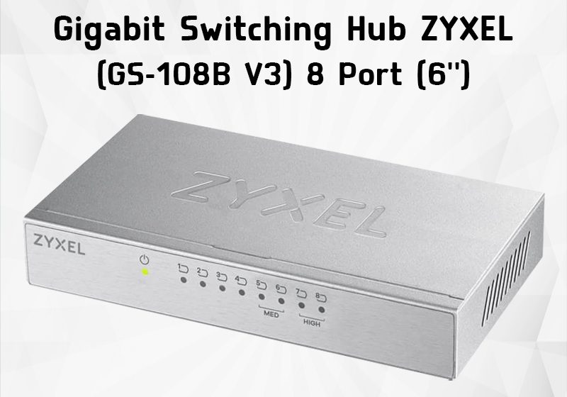 ภาพสินค้า ZYXEL ใหม่ GS-108B V5 แทน V3 HUB 8 PORT GIGABIT SWITCH (สวิตซ์) ร้าน 108OA Online Shop