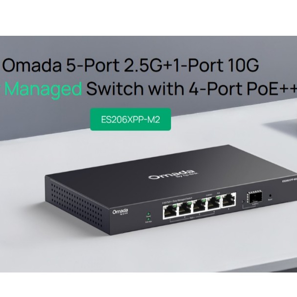 รีวิว TP-Link ES206XPP-M2 / ES205GP / ES206GP / ES208GP / ES210GP / ES220GP / ES228GP Omada PoE Switch