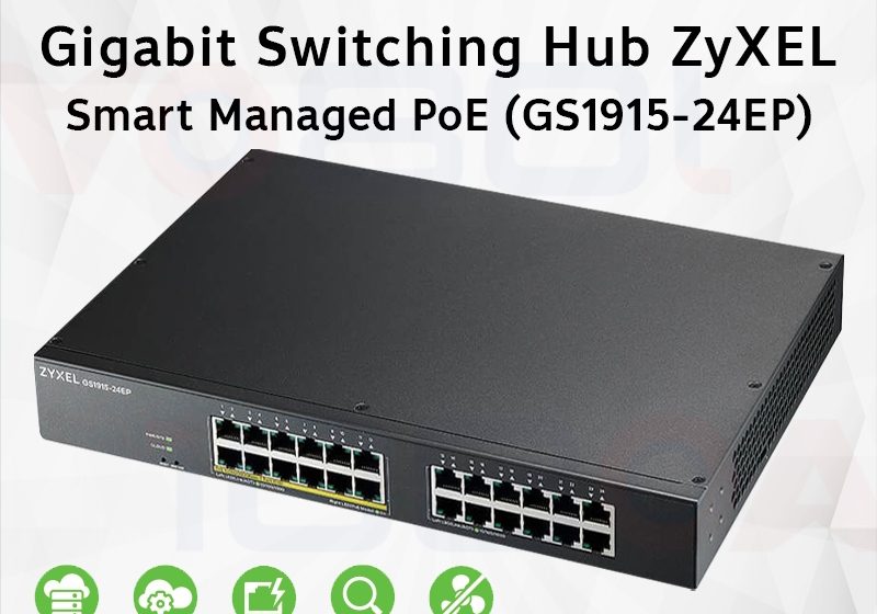 ภาพสินค้า Zyxel 24-Port Gigabit Smart Managed PoE Switch (GS1915-24EP) ร้าน 108OA Online Shop