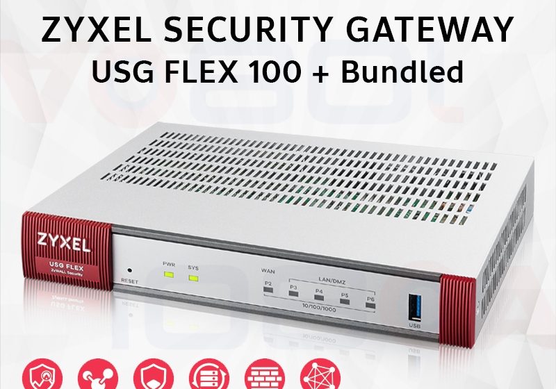 ภาพสินค้า ZYXEL USG FLEX 100H 200H Unified Security Gateway Firewall พร้อม 1 Year Enterprise Pack License ร้าน 108OA Online Shop