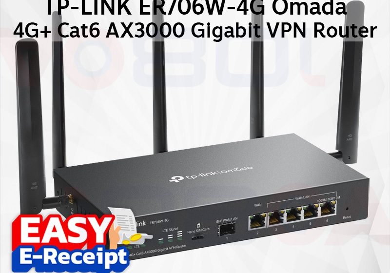 ภาพสินค้า TP-LINK ER706W-4G V2 Omada Dual SIM 4G+ Cat 6 AX3000 Gigabit VPN Router ประกันศูนย์ไทย ร้าน 108OA Online Shop