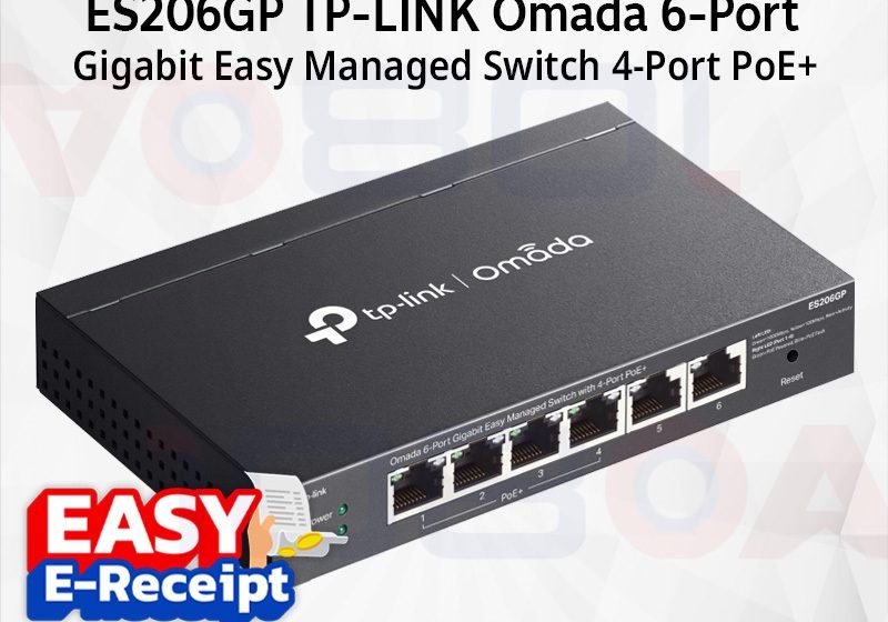 ภาพสินค้า TP-Link ES206GP / ES210GMP Omada Gigabit Easy Managed Switch PoE+ เหมาะกับ CCTV Access Point ร้าน 108OA Online Shop