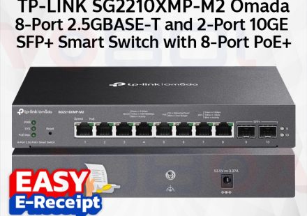 ภาพสินค้า TP-LINK SG2210XMP-M2 Omada 8-Port 2.5G 2-Port 10GE SFP+ Smart Switch PoE+ 160W ประกันศูนย์ ร้าน 108OA Online Shop