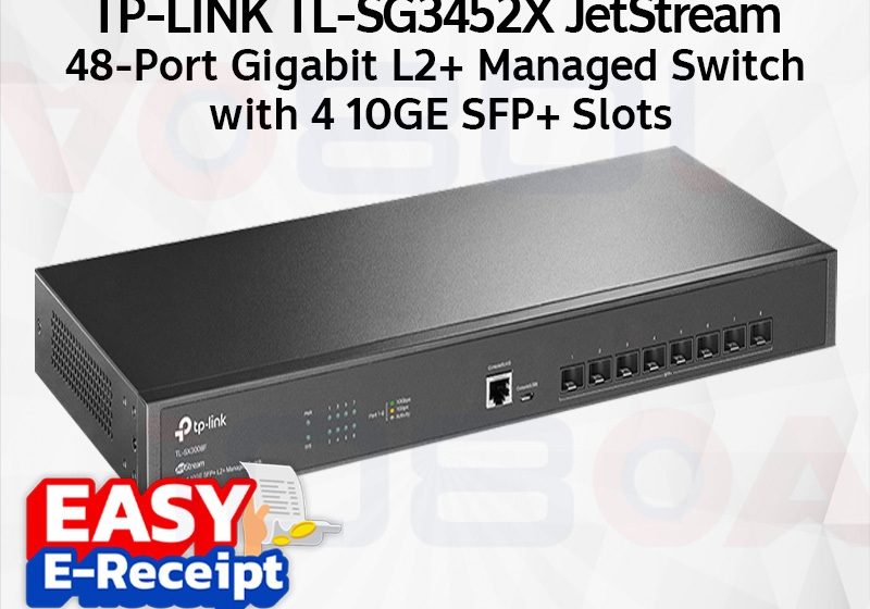 ภาพสินค้า TP-LINK SG3452X JetStream 48-Port Gigabit L2+ Managed Switch with 4 10GE SFP+ Slots ประกันศูนย์ ร้าน 108OA Online Shop