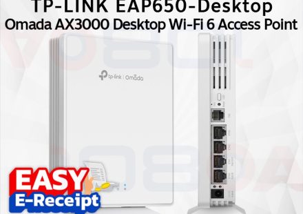 ภาพสินค้า TP-LINK EAP650-Desktop V1.2 แบบตั้งโต๊ะ ฟรี Adapter AX3000 Wi-Fi 6 Access Point PoE ประกันLT ร้าน 108OA Online Shop