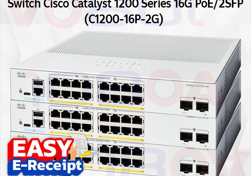 ภาพสินค้า Cisco Catalyst C1200-16P-2G / C1200-16T-2G สวิตช์ PoE+ 16-Port 2 Uplink SFP Gigabit ประกันศูนย์ไทย ร้าน 108OA Online Shop
