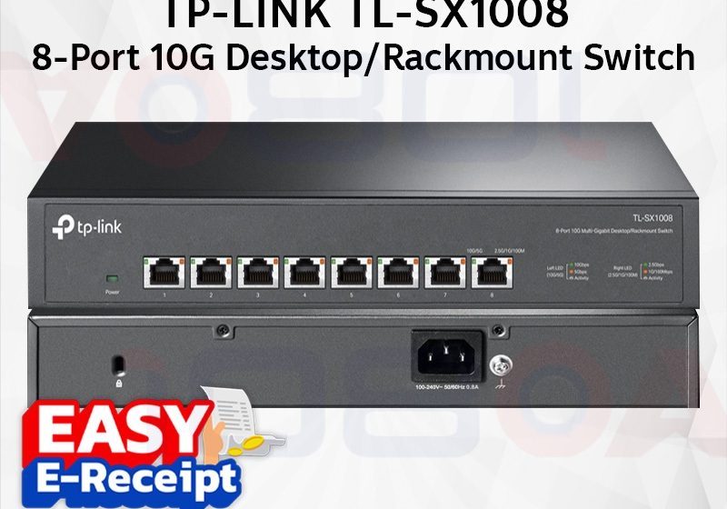 ภาพสินค้า TP-LINK TL-SX1008 8-Port 10G Desktop/Rackmount Switch ประกันศูนย์ Lifetime ส่งด่วน สั่งเลย ของแท้ ร้าน 108OA Online Shop