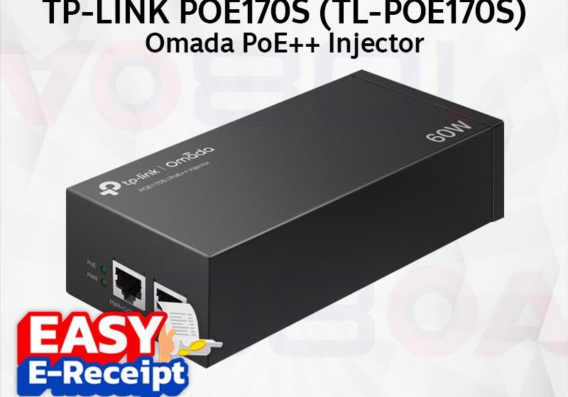 ภาพสินค้า POE170S / POE380S 60W 90W TP-Link Omada PoE++ Injector Adapter 10Gbps IEEE802.3af/at/bt ร้าน 108OA Online Shop