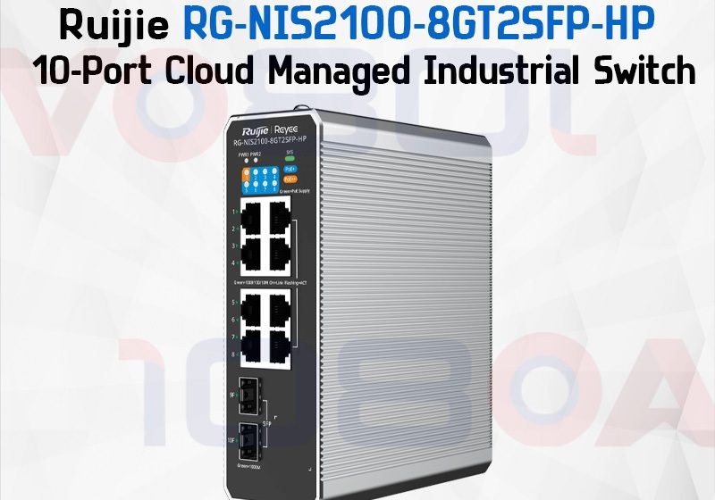 ภาพสินค้า Ruijie Reyee RG-NIS2100-8GT2SFP-HP Adapter RG-NIS-PA120-54 Industrial Managed POE Switch ประกัน5ปี ร้าน 108OA Online Shop