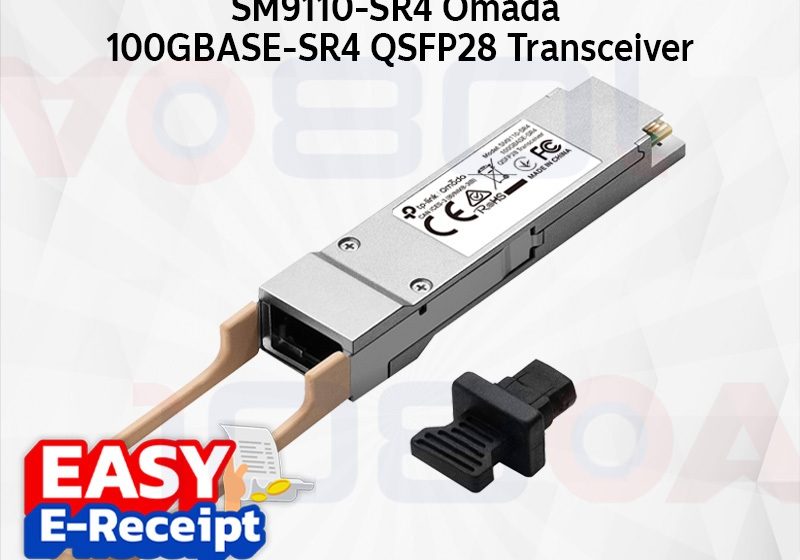 ภาพสินค้า TP-Link SM9110-SR4 Omada 100GBASE-SR4 QSFP28 Transceiver ประกันศูนย์ 1 ปี ส่งด่วน สั่งเลย By 108OA ร้าน 108OA Online Shop