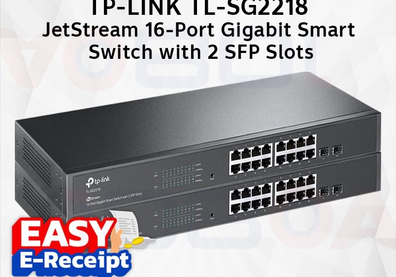 ภาพสินค้า TP-LINK SG2218 JetStream 16-Port Gigabit Smart Switch with 2 SFP Slots ประกันศูนย์ Lifetime ส่งด่วน ร้าน 108OA Online Shop