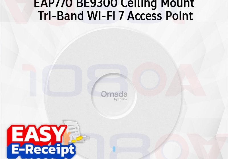 ภาพสินค้า TP-Link EAP770 BE9300 V2 ฟรี Adapter Wi-Fi 7 Tri-Band Access Point 2.5G EAP772 ประกัน LT ร้าน 108OA Online Shop