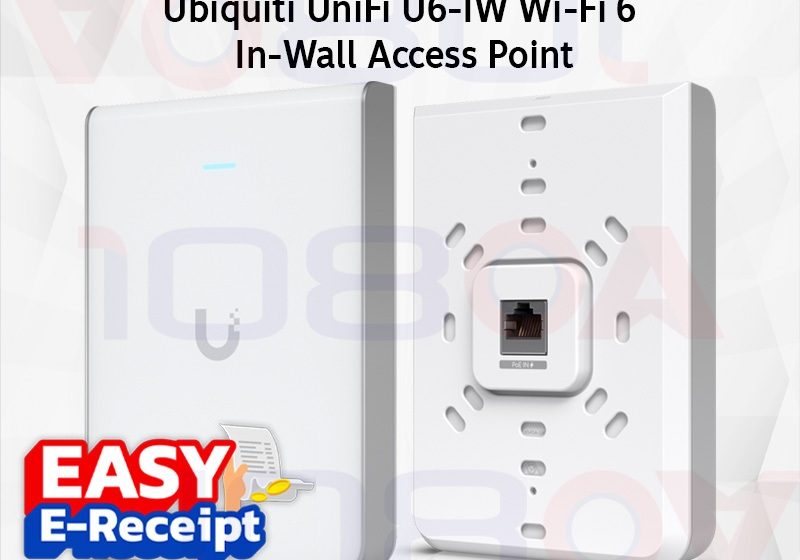 ภาพสินค้า ประกันศูนย์ไทย Ubiquiti U6-IW WiFi 6 in-wall 4x4 2.4/5GHz access point ประกัน 3 ปี ร้าน 108OA Online Shop