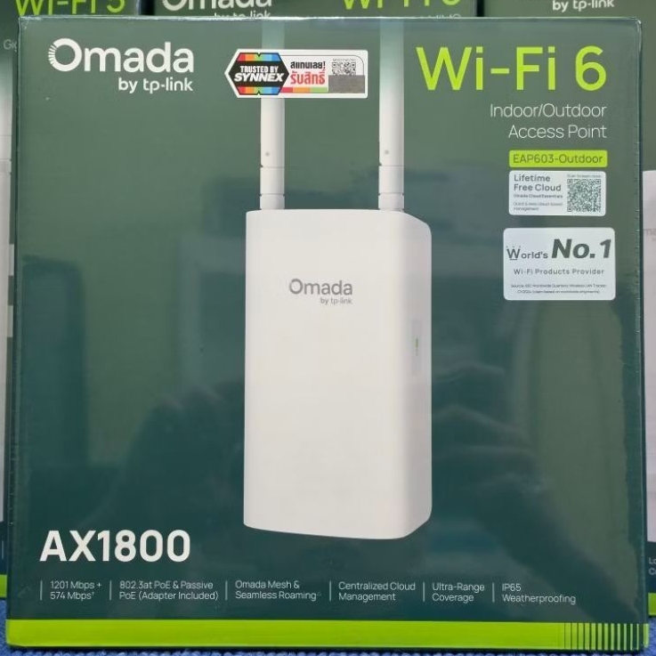 รีวิว TP-LINK EAP603-Outdoor Omada AX1800 Indoor/Outdoor Wi-Fi 6 Access Point ประกันศูนย์ไทย EAP225