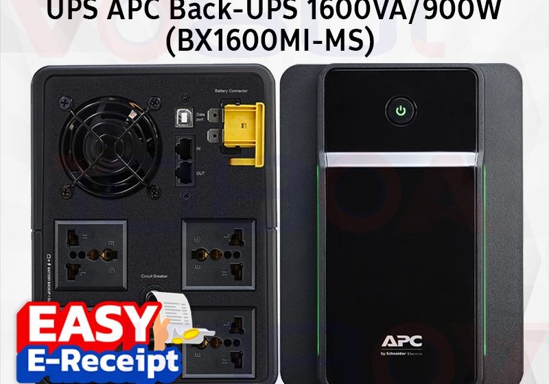 ภาพสินค้า APC BX1600MI‑MS Back‑UPS 1600VA 900Watt 230V AVR เครื่องสำรองไฟฟ้า ประกันศูนย์ 2 ปี ร้าน 108OA Online Shop
