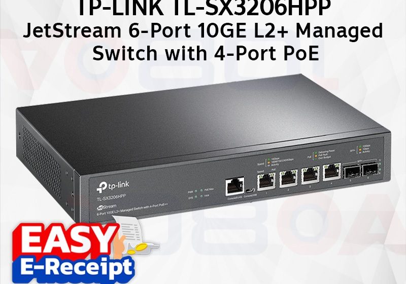 ภาพสินค้า TP-LINK SX3206HPP JetStream 6-Port 10GE L2+ Managed Switch with 4-Port PoE++ ประกันศูนย์ lifetime ร้าน 108OA Online Shop