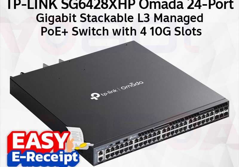 ภาพสินค้า TP-LINK SG6428XHP Omada 24-Port Gigabit Stackable L3 Managed PoE+Switch with 4 10G Slots ประกันศูนย์ ร้าน 108OA Online Shop