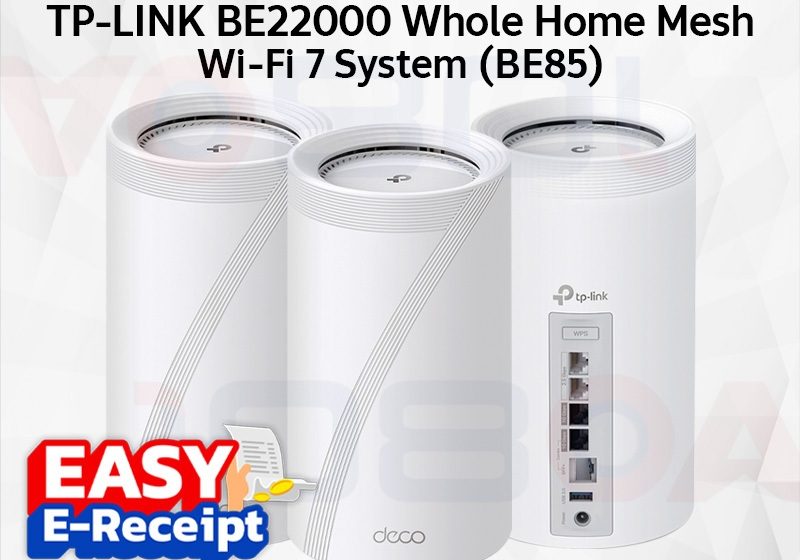 ภาพสินค้า TP-Link Deco BE85 V2 BE22000 Tri-Band Whole Home Mesh WiFi 7 System MLO ประกันศูนย์ไทย ร้าน 108OA Online Shop