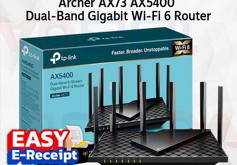 ภาพสินค้า TP-Link Archer AX72 AX73 AX80 AX5400 AX6000 Dual-Band Gigabit WiFi 6 Router 8K Access Point ร้าน 108OA Online Shop