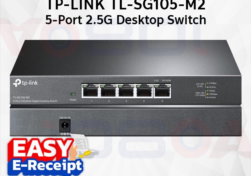 ภาพสินค้า TP-LINK TL- SG105-M2 5-Port 2.5G Multi-Gigabit Desktop Switch Unmanaged Home/Office/Gaming ร้าน 108OA Online Shop