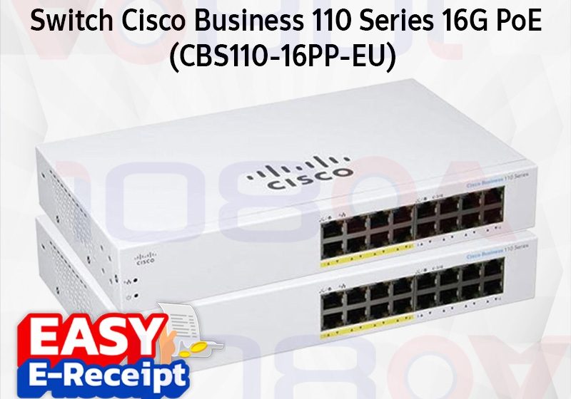 ภาพสินค้า Cisco CBS110-16PP-EU Unmanaged 16-port GE, Partial PoE Gigabit PoE Switch รับประกันศูนย์ ร้าน 108OA Online Shop