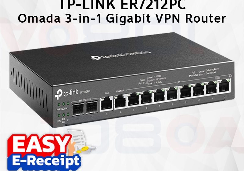 ภาพสินค้า TP-LINK ER7212PC Omada 3-in-1 Gigabit VPN Router ประกันศูนย์ Lifetime ร้าน 108OA Online Shop