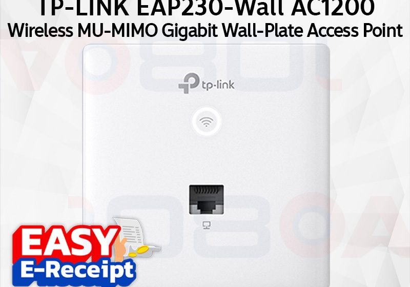 ภาพสินค้า TP-LINK EAP230-Wall Omada AC1200 Wireless MU-MIMO Gigabit Wall-PlateAccessPoint ประกันศูนย์ Lifetime ร้าน 108OA Online Shop