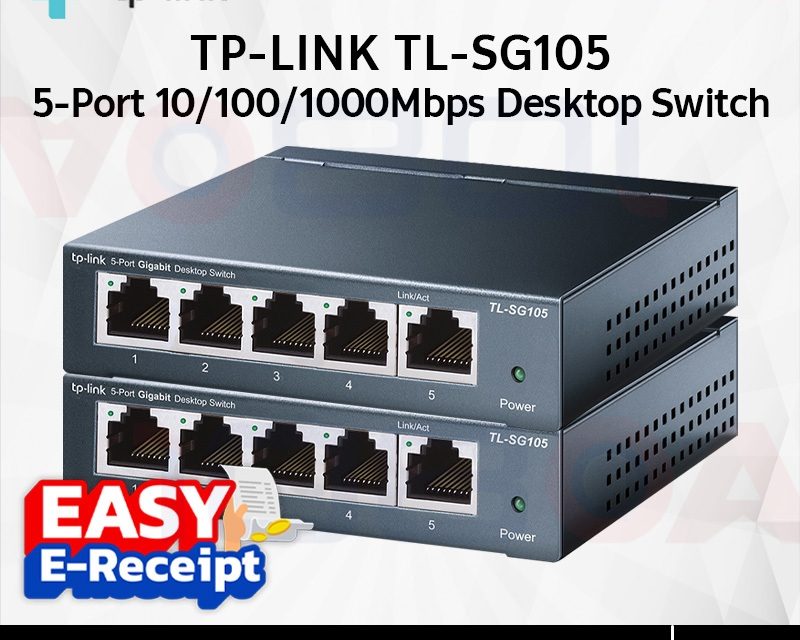 ภาพสินค้า TP-LINK TL- SG105 5-Port 10/100/1000Mbps Desktop Switch ประกันศูนย์ Lifetime ร้าน 108OA Online Shop