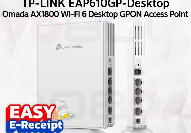 ภาพสินค้า TP-LINK EAP610GP-Desktop Omada AX1800 Wi-Fi 6 Desktop GPON Access Point ประกันศูนย์ Lifetime ร้าน 108OA Online Shop