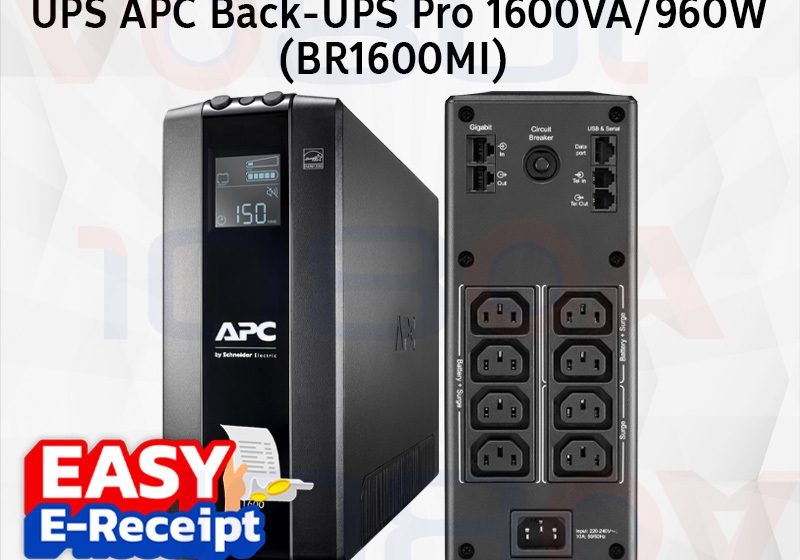 ภาพสินค้า APC BR1600MI Back‑UPS Pro 1600VA 960W เครื่องสำรองไฟฟ้า 8 Outlets AVR LCD ประกันศูนย์ 3 ปี ร้าน 108OA Online Shop