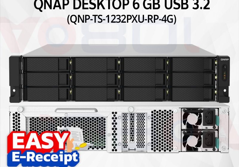 ภาพสินค้า QNAP NAS TS-1232PXU-RP-4G อุปกรณ์จัดเก็บข้อมูลบนเครือข่าย ประกันศูนย์ 3 ปี ส่งด่วน สั่งเลย By 108OA ร้าน 108OA Online Shop
