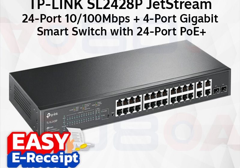 ภาพสินค้า TP-LINK SL2428P JetStream 24-Port 10/100Mbps + 4-Port Gigabit Smart Switch with 24-Port PoE+ ร้าน 108OA Online Shop