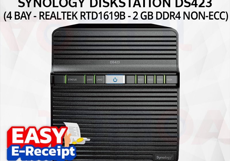 ภาพสินค้า Synology DS423 NAS DiskStation 4-bay Value series Realtek RTD1619B quad-core ประกันศูนย์ 2 ปี ร้าน 108OA Online Shop