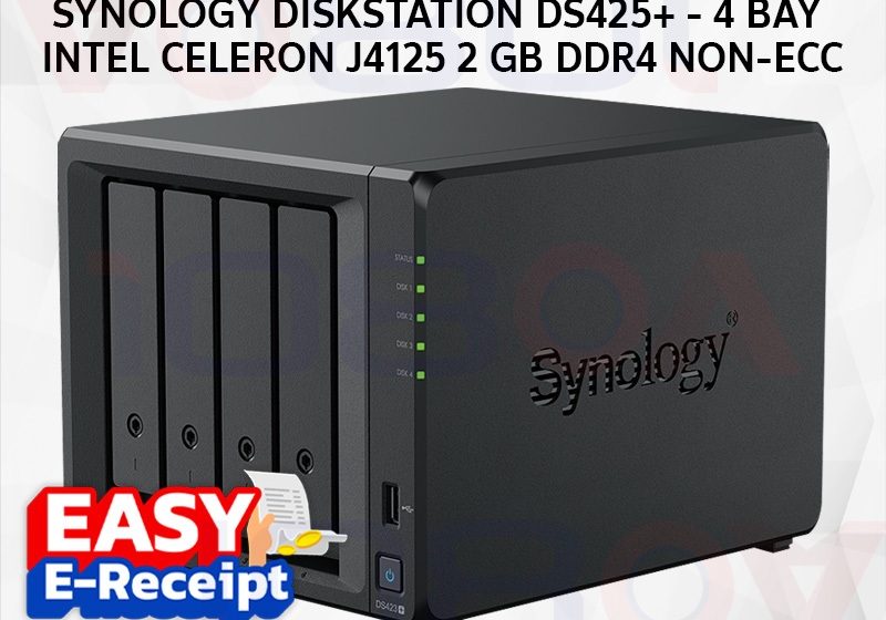 ภาพสินค้า Synology DS425+ DiskStation 4-Bay NAS Intel Celeron J4125 2GB DDR4 ประกันศูนย์ 3 ปี ร้าน 108OA Online Shop