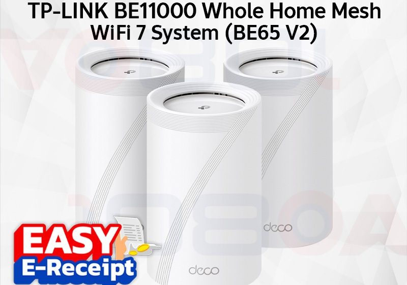 ภาพสินค้า TP-Link Deco BE65 V3 PACK 3 BE11000 Whole Home Mesh WiFi 7 System Router MLO ประกันศูนย์ LT ร้าน 108OA Online Shop
