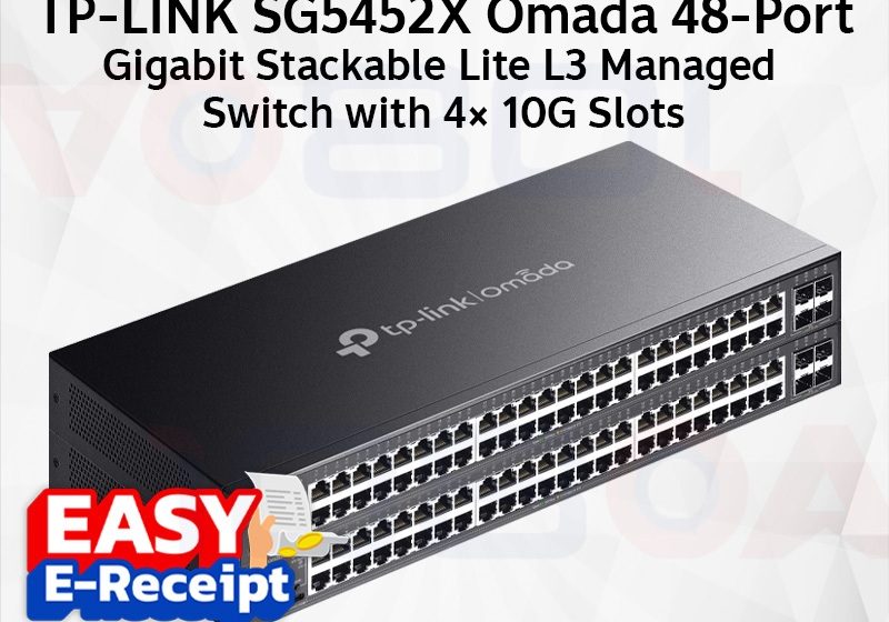 ภาพสินค้า TP-Link SG5428X / SG5452X Omada 24 48-Port Gigabit Stackable Lite L3 Managed Switch 4×10G ร้าน 108OA Online Shop