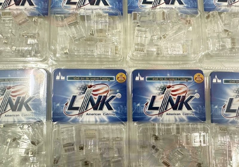 ภาพสินค้า LINK ใหม่ US-1002AA หัวแลน CAT6 RJ45 MODULAR PLUG (10หัว/PACK) ตัวผู้ US-1002 US-9106 ร้าน 108OA Online Shop
