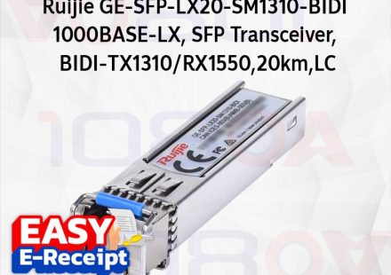 ภาพสินค้า Ruijie Reyee GE-SFP-LX20-SM1310-BIDI SFP BiDi 1Gbps Single Mode ระยะ 20KM ประสิทธิภาพสูง ร้าน 108OA Online Shop