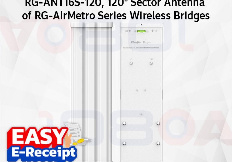 ภาพสินค้า Ruijie Reyee RG-ANT16S-120, 120° Sector Antenna of RG-AirMetro Series Wireless Bridges ประกันศูนย์ ร้าน 108OA Online Shop