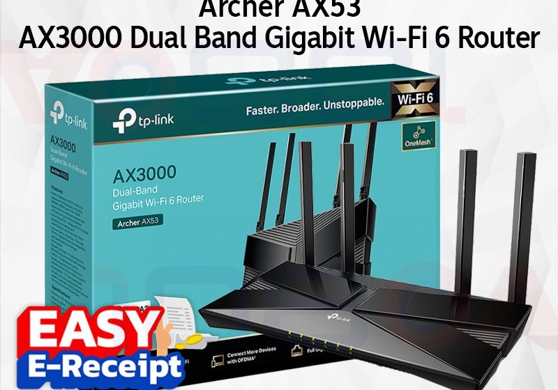ภาพสินค้า TP-LINK Archer AX23 AX53 Router Wireless AX3000 Dual-Band Gigabit Wi-Fi 6 ประกันศูนย์ lifetime ร้าน 108OA Online Shop