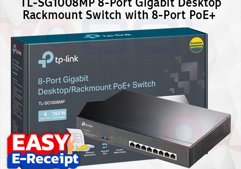 ภาพสินค้า TP-Link TL-SG1008P / TL-SG1008MP 8-Port Gigabit Desktop Switch PoE+ ประกันศูนย์ LT ร้าน 108OA Online Shop