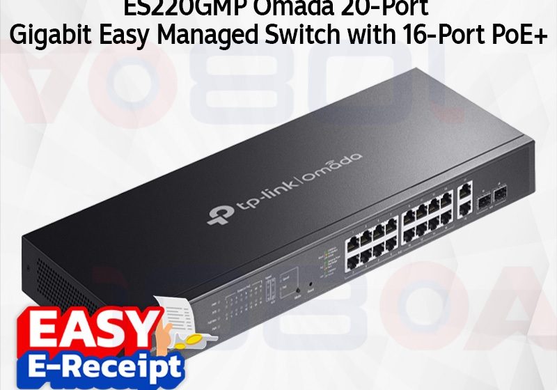 ภาพสินค้า TP-Link ES220GP / ES220GMP Omada 20-Port Gigabit Easy Managed Switch 16-Port PoE+ ประกันศูนย์ LT ร้าน 108OA Online Shop