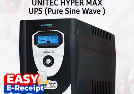 ภาพสินค้า UNITEC HYPER MAX 1200VA/840W 2000VA/1400W UPS Pure Sine Wave เครื่องสำรองไฟ PSU80+ Gamimg ประกัน 2 ปี ร้าน 108OA Online Shop