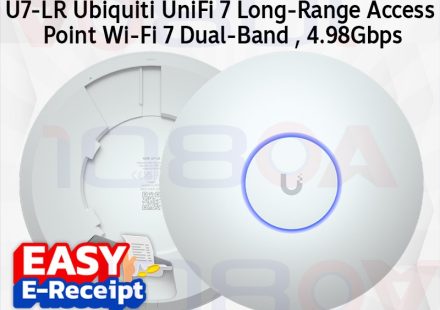 ภาพสินค้า ประกันศูนย์ไทย U7-LR UBIQUITI UniFi 160m² WiFi 7 Long-Range Access Point 2.5GbE อุปกรณ์กระจายสัญญาณ ร้าน 108OA Online Shop